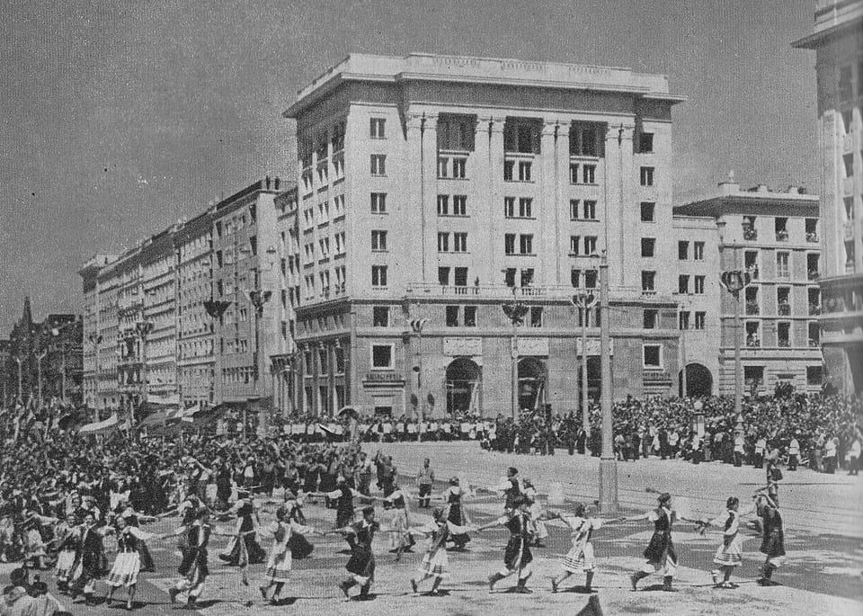 Oddanie do użytku MDM i placu Konstytucji, 22 lipca 1952