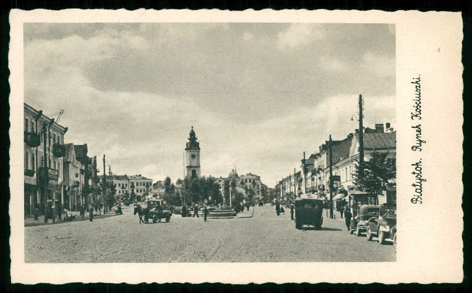 Rynek Kościuszki, pocztówka z lat 1935-1944