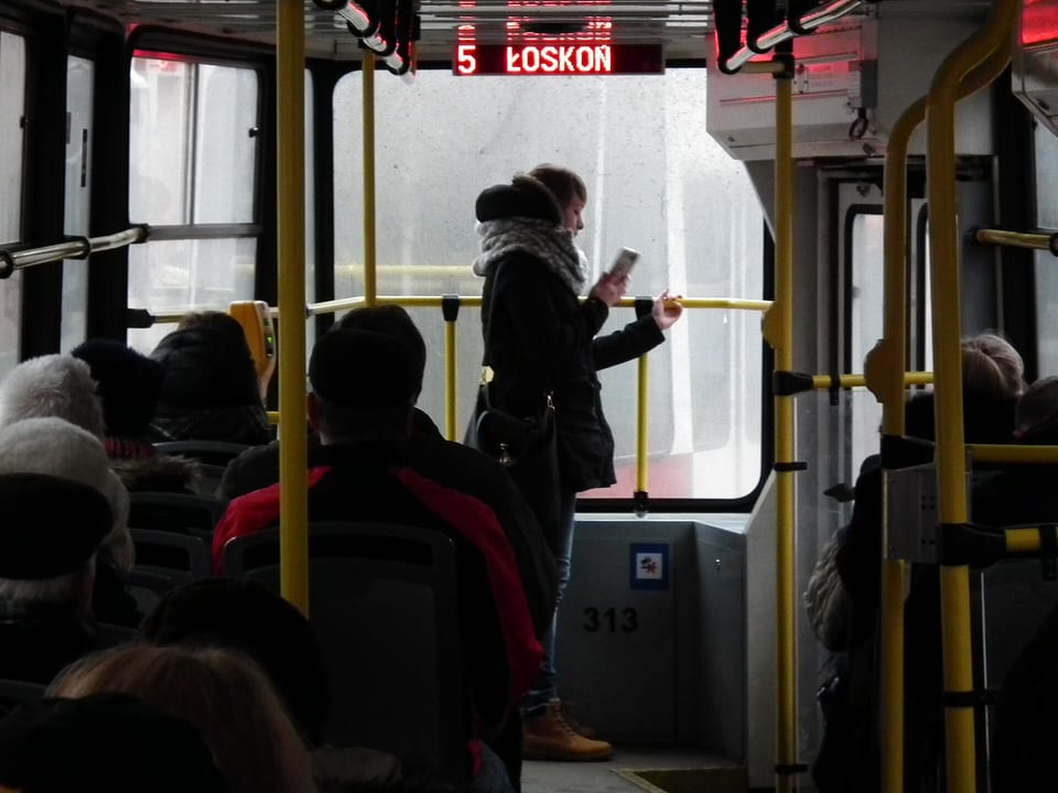 W tramwaju na linii do Fordonu, 2016