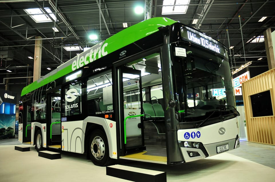 Solaris Urbino 10,5 electric na targach Transexpo w Kielcach, 2026