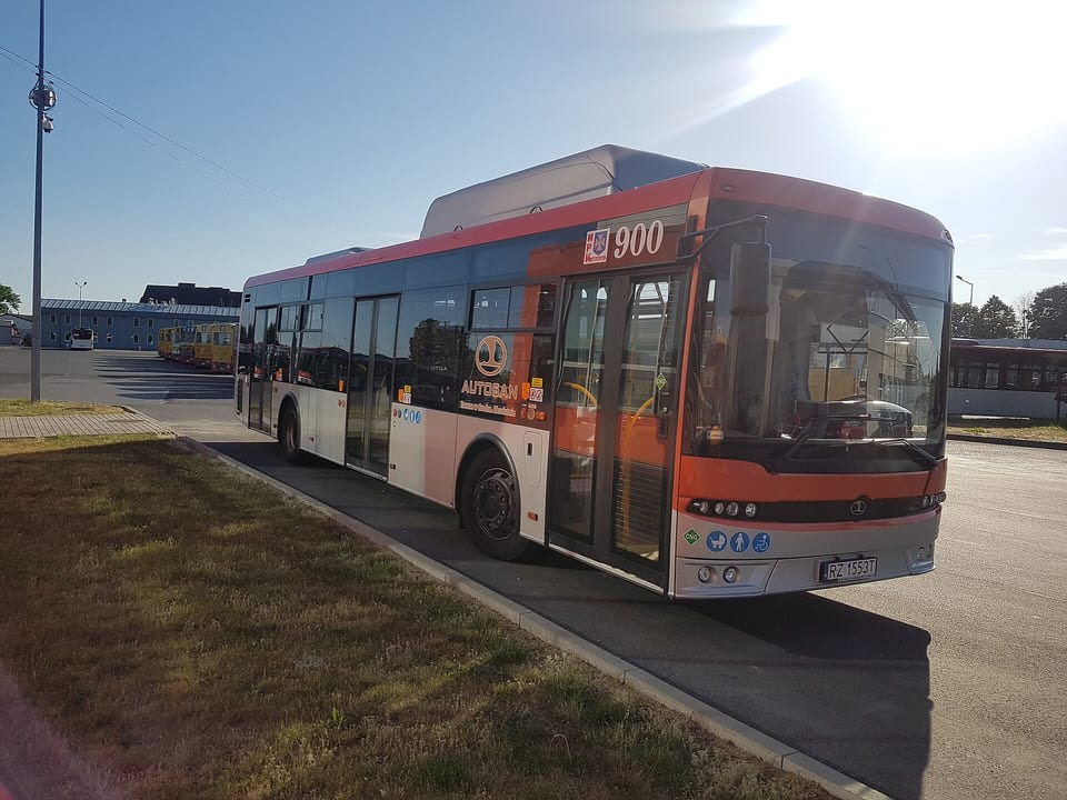Autosan na gaz na zajezdni przy ul. Lubelskiej