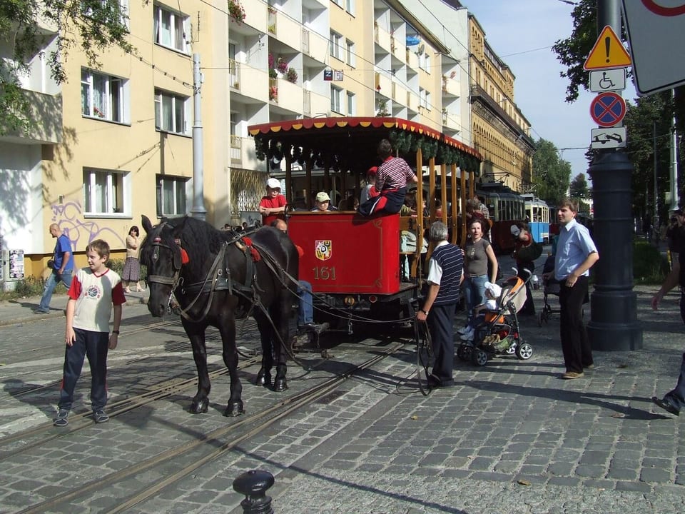 Tramwaj konny na paradzie we Wrocławiu, 2007