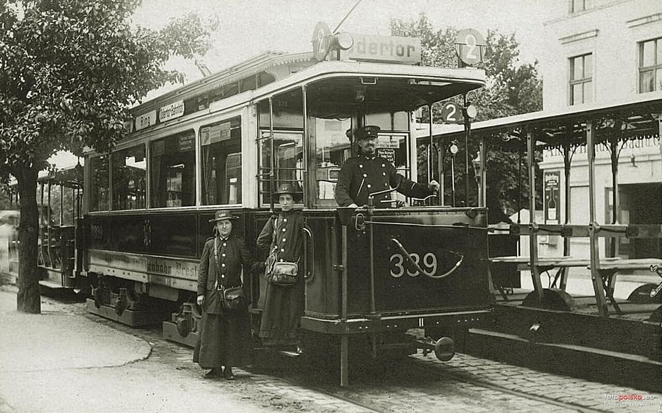 Tramwaj Falkenried Maximum na linii 2 we Wrocławiu, 1915 do 1918